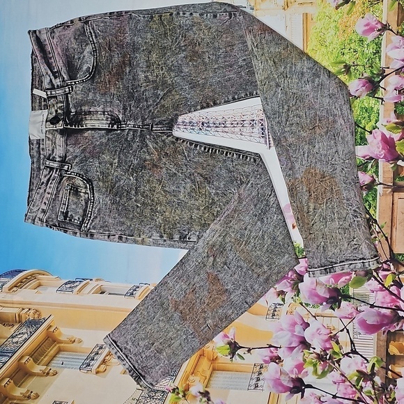 One Teaspoon Multicolor Sunset Acid Skinny Jeans Size 30 - Picture 2 of 8